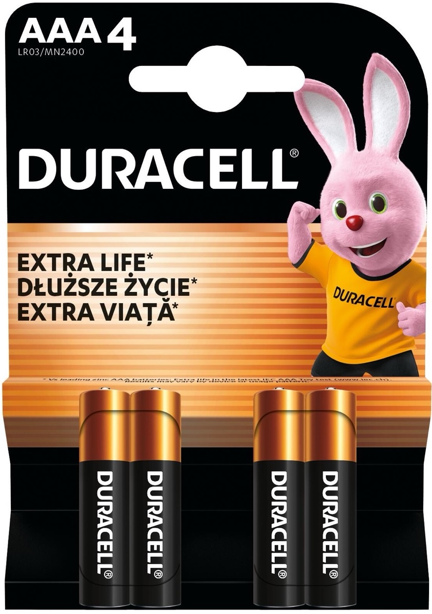 Батарейка Duracell LR03 MN2400 (4шт.) (5000394077164)