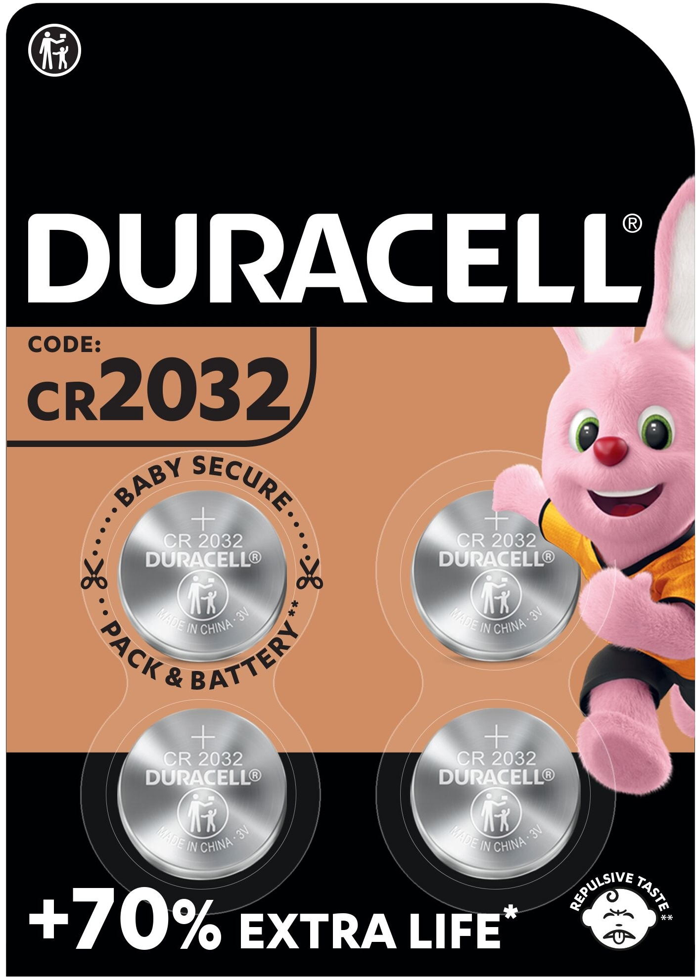 Батарейка Duracell DL2032 DSN 4шт. (5000394071780)