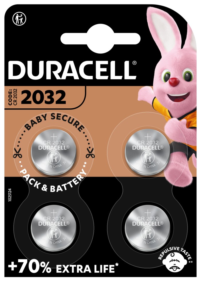 Батарейка Duracell DL2032 DSN 4шт. в интернет-магазине, главное фото