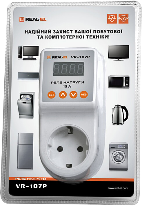 Реле напруги Real-El VR-107P огляд - фото 8