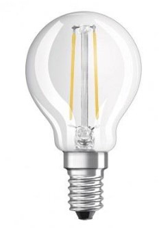 Светодиодная лампа Osram мощностью 4 Вт Osram Led Value FIL Р40 4W 470Lm 4000К E14 (4058075112520)