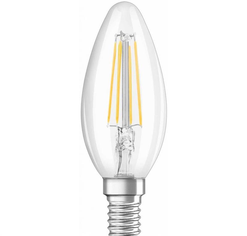 Светодиодная лампа Osram форма свеча Osram Led Star FIL B60 5W 550Lm 4000K E14 (4058075116702)