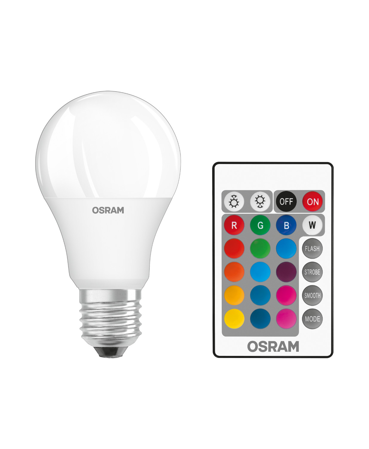 Светодиодная лампа Osram Led Star+ RGBW Remote A60 E27 9W 2700K 220V (4058075430754) цена 269.00 грн - фотография 2