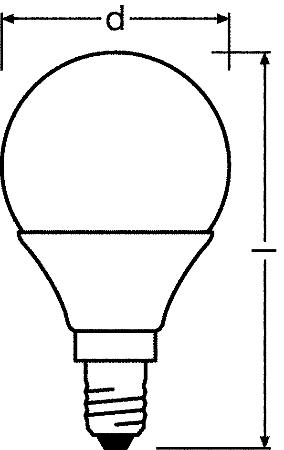 Світлодіодна лампа Osram Led Value P75 E14 8W 3000K 220V (4058075480063) ціна 97.50 грн - фотографія 2
