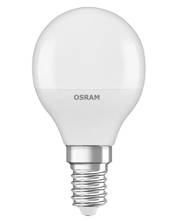 Светодиодная лампа Osram форма шар Osram Led Value P75 E14 8W 3000K 220V (4058075480063)
