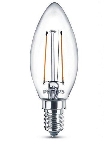 Світлодіодна лампа Philips з цоколем E14 Philips Ledclassic B35 E14 4W 3000K 220V (929001975513)