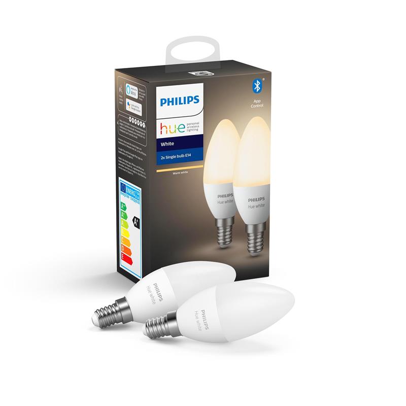 в продаже Smart cветодиодная лампа Philips Led Hue E14 5.5W(40W) 2700K Bluetooth Dim набор 2 шт (929002039904) - фото 3