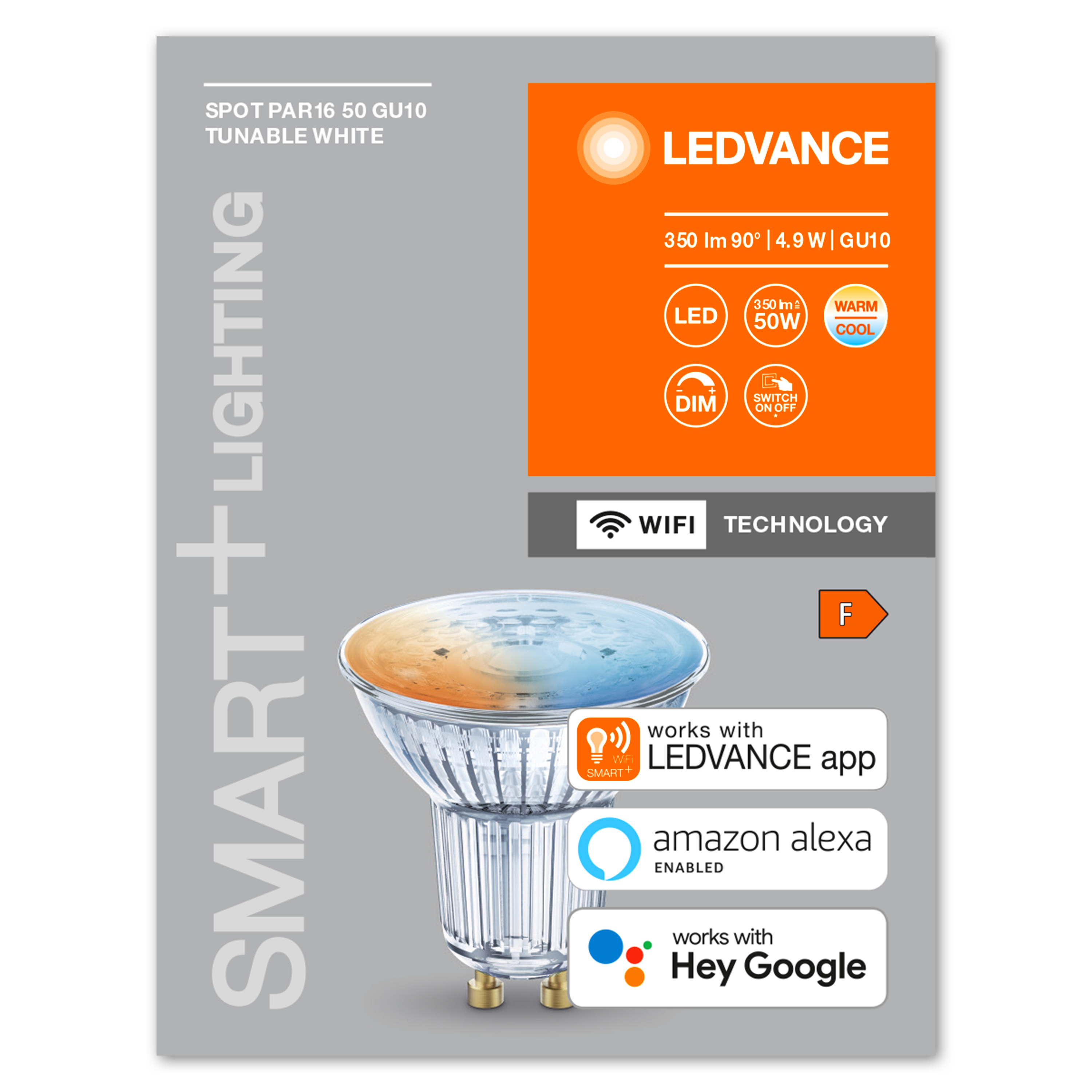 Smart cветодиодная лампа Ledvance Smart+ WiFi PAR16 GU10 5W 2700-6500K (4058075485679) отзывы - изображения 5
