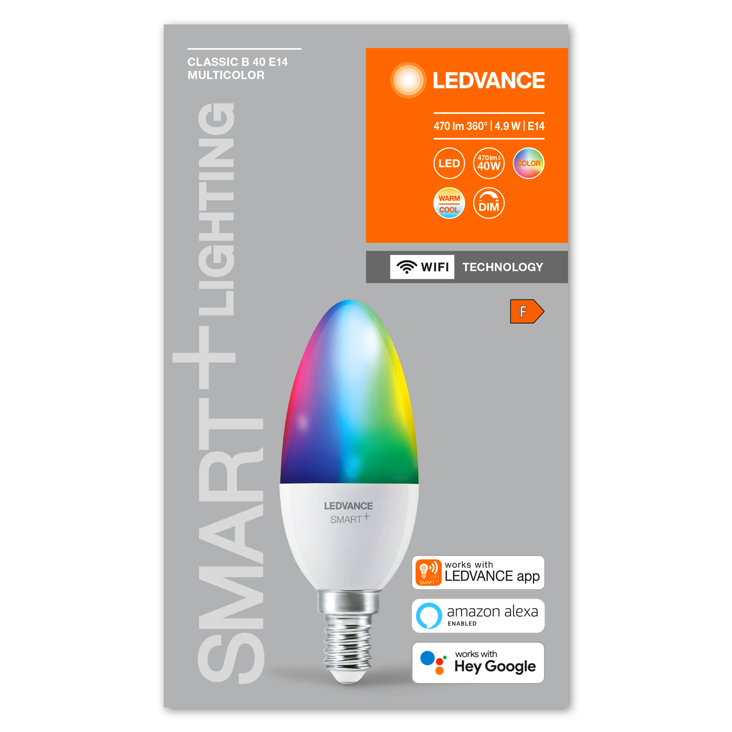 Smart світлодіодна лампа Ledvance Smart+ WiFi Candle 5W B39 E14 220V 2700-6500K (4058075485570) відгуки - зображення 5