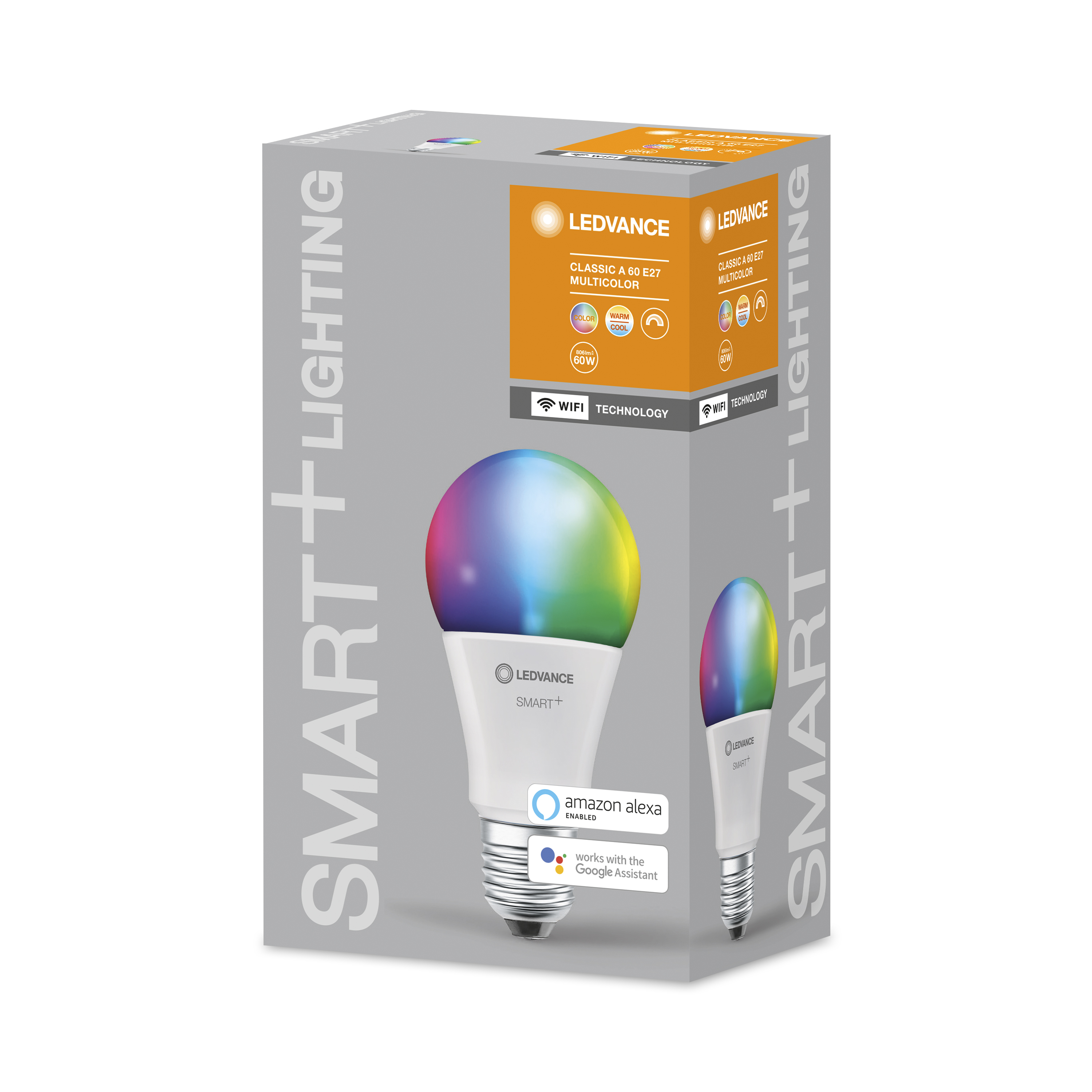 Smart cветодиодная лампа Ledvance Smart+ WiFi A60 9W 806Lm 2700-6500K + RGB E27 (4058075485396) характеристики - фотография 7
