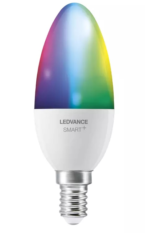 Smart світлодіодна лампа Ledvance Smart+ WiFi B40 5W 470Lm 2700-6500K + RGB E14 комплект 3шт (4058075485938) ціна 0 грн - фотографія 2