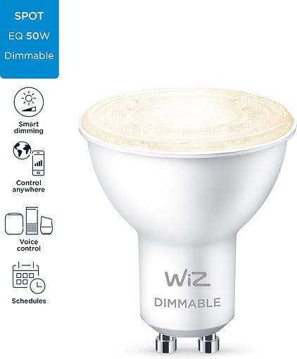 Smart cветодиодная лампа WiZ Led Smart GU10 4.7W 345Lm 2700K Dimm Wi-Fi (929002448102) обзор - фото 8