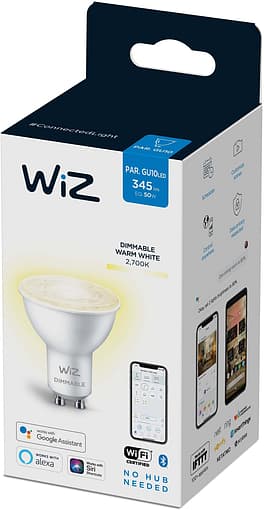 Smart cветодиодная лампа WiZ Led Smart GU10 4.7W 345Lm 2700K Dimm Wi-Fi (929002448102) внешний вид - фото 9