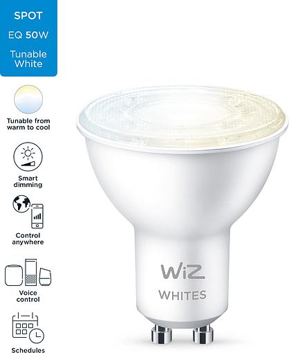 Smart cветодиодная лампа WiZ Led Smart GU10 4.7W 400Lm 2700-6500K Wi-Fi (929002448302) обзор - фото 11