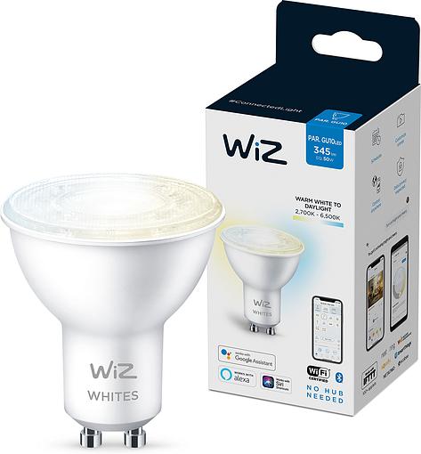 Smart cветодиодная лампа WiZ Led Smart GU10 4.7W 400Lm 2700-6500K Wi-Fi (929002448302) в интернет-магазине, главное фото