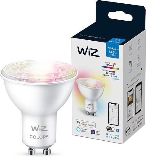 Лампа WiZ светодиодная WiZ Led Smart GU10 4.7W 400Lm 2200-6500K RGB Wi-Fi (929002448402)