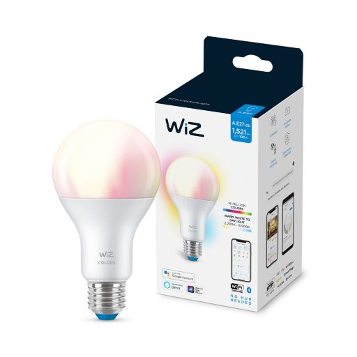 Smart світлодіодна лампа WiZ Led Smart E27 13W 100W 1521Lm A67 2200-6500K RGB Wi-Fi (929002449702)