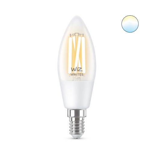 Smart світлодіодна лампа WiZ Led Smart E14 4.9W 470Lm C35 2700-6500 Filament Wi-Fi (929003017601) ціна 495 грн - фотографія 2