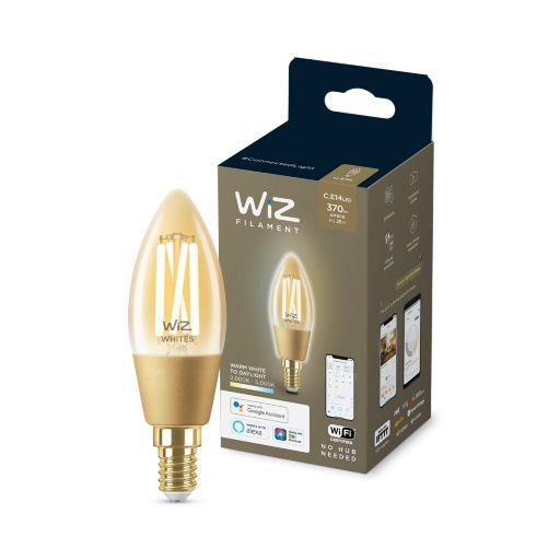 Лампа WiZ светодиодная WiZ Led Smart E14 4.9W 370Lm C35 2000-5000K Filament Wi-Fi (929003017701)