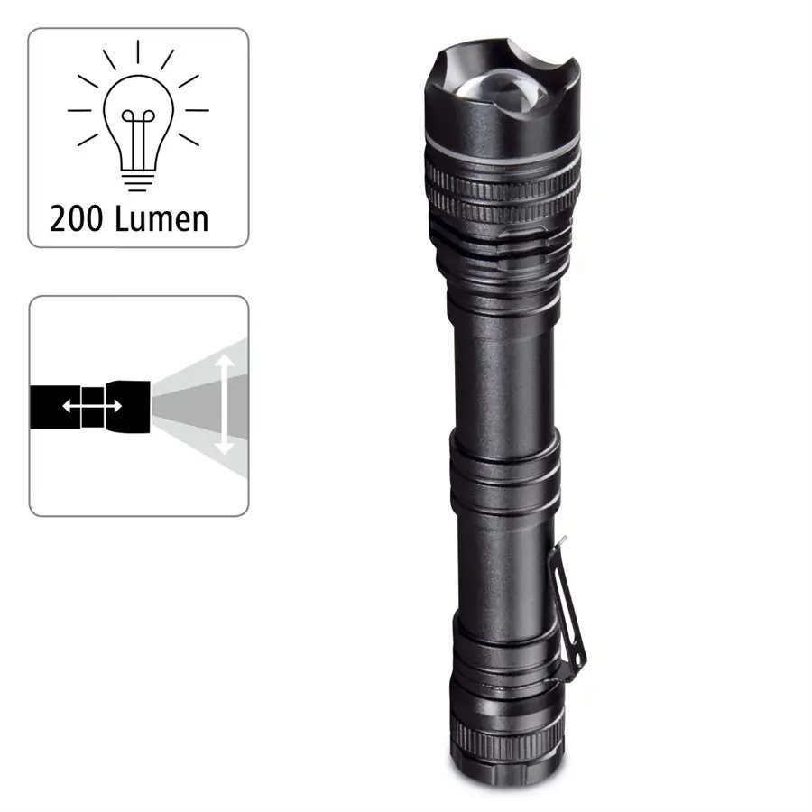 Світлодіодний ліхтарик Hama Professional Torch L200 ціна 1061.74 грн - фотографія 2