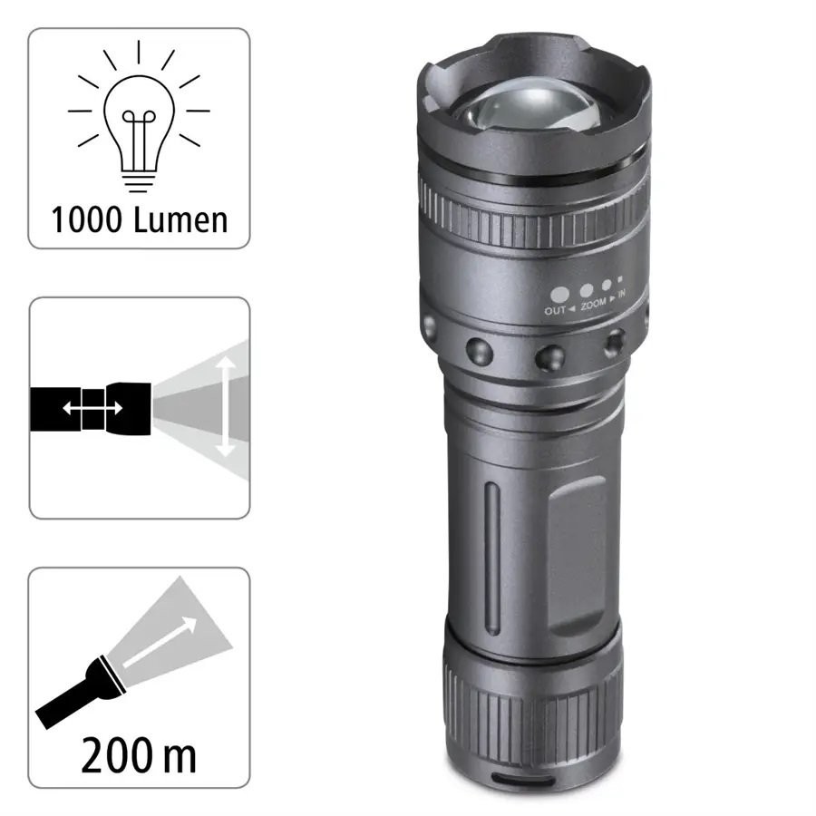 в продажу Світлодіодний ліхтарик Hama Ultra Pro LED Torch L1000 - фото 3