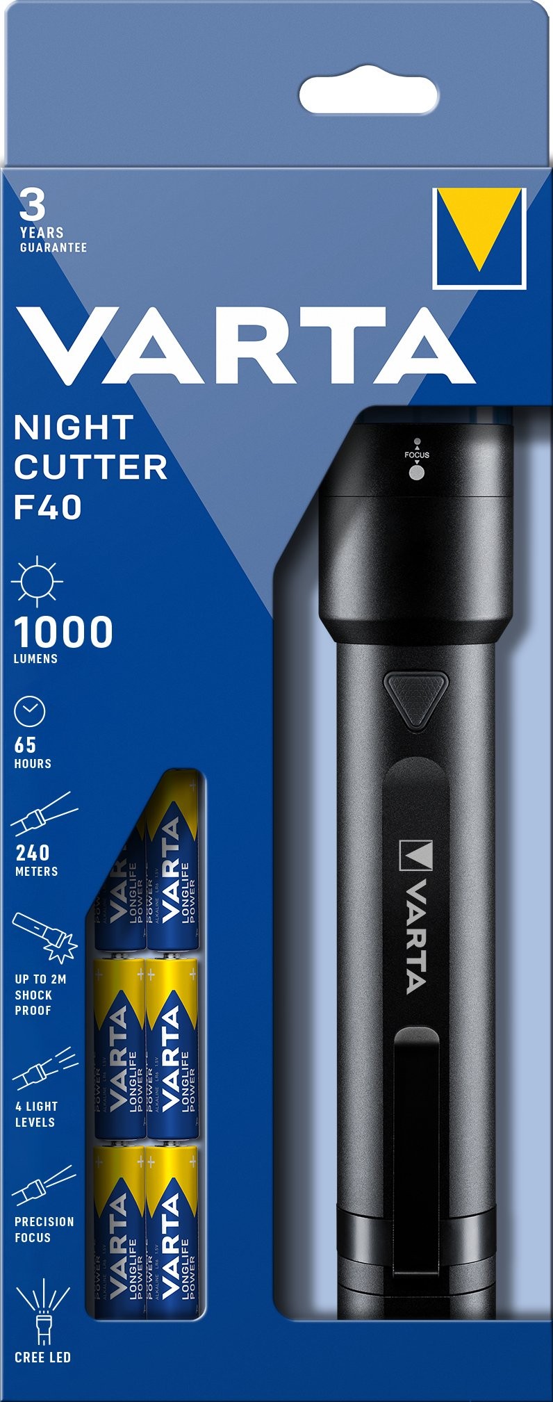 в продажу Світлодіодний ліхтарик Varta Night Cutter F40 - фото 3