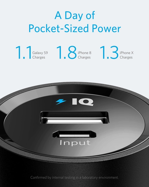 ᐉ Повербанк Anker PowerCore Ultra-Compact 5000 mAh Black (A1109G11 ...