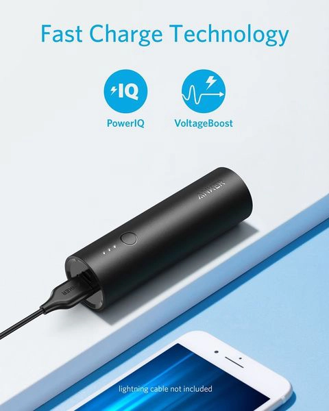 ᐉ Повербанк Anker PowerCore Ultra-Compact 5000 mAh Black (A1109G11 ...