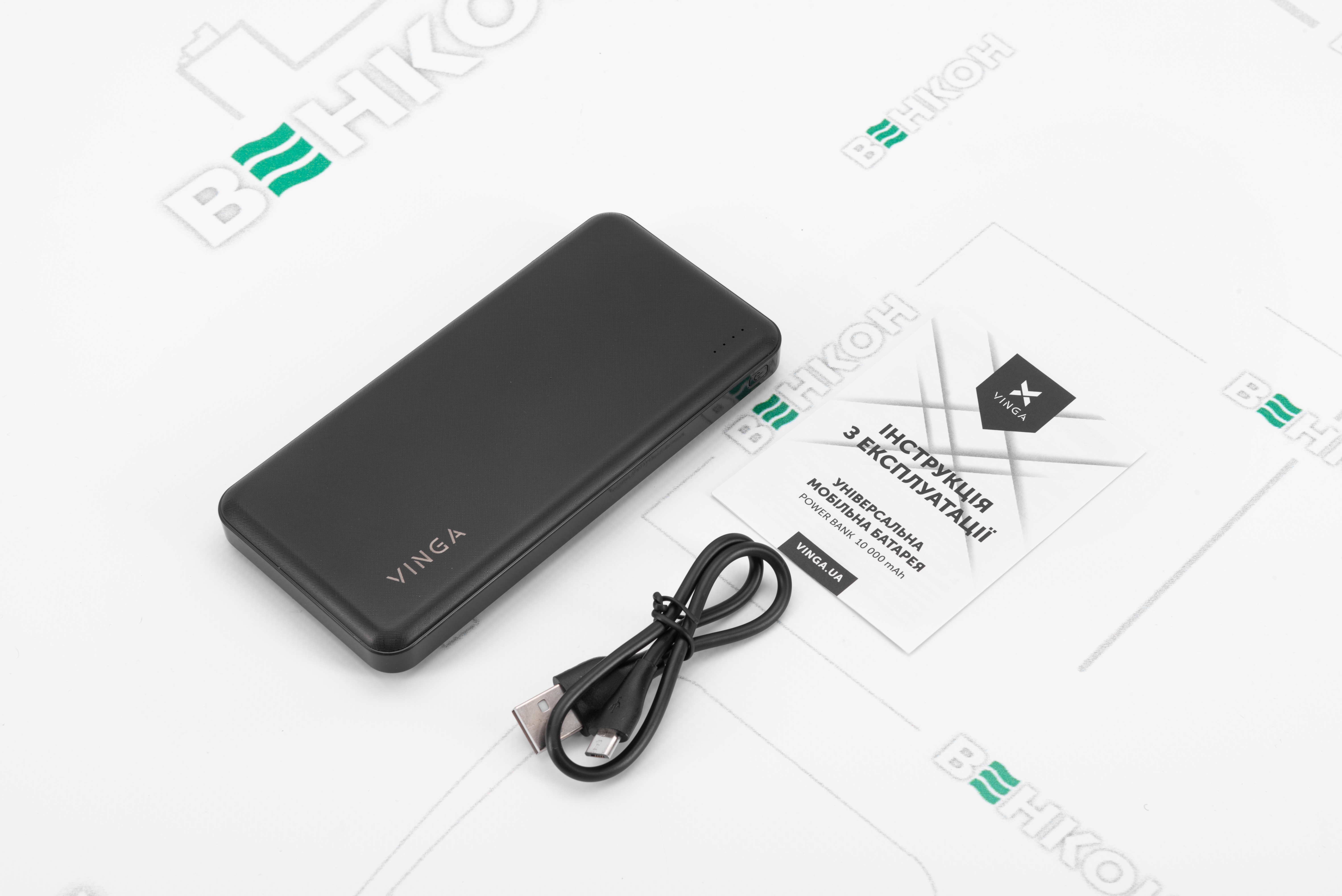 Повербанк Vinga 10000 mAh black (BTPB1910BK) зовнішній вигляд - фото 9