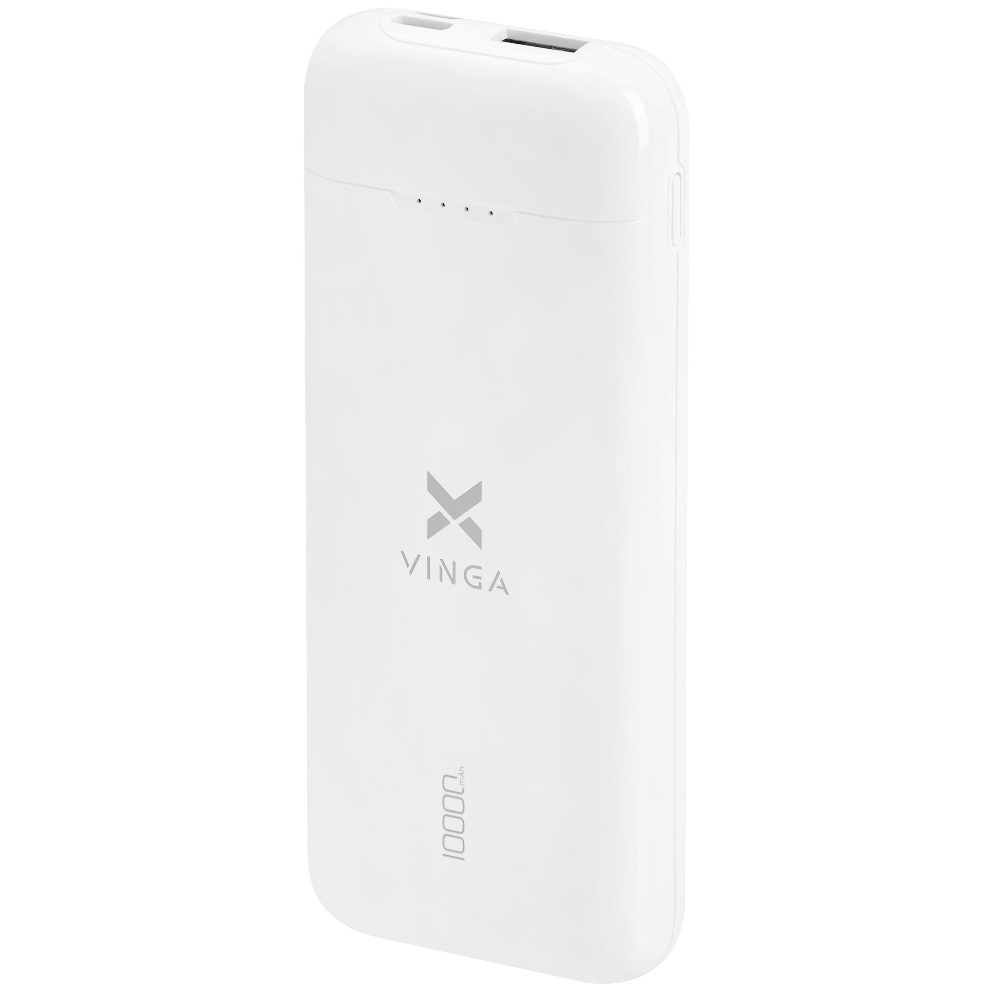 Повербанк для планшета Vinga 10000 mAh Glossy white (VPB1MWH)