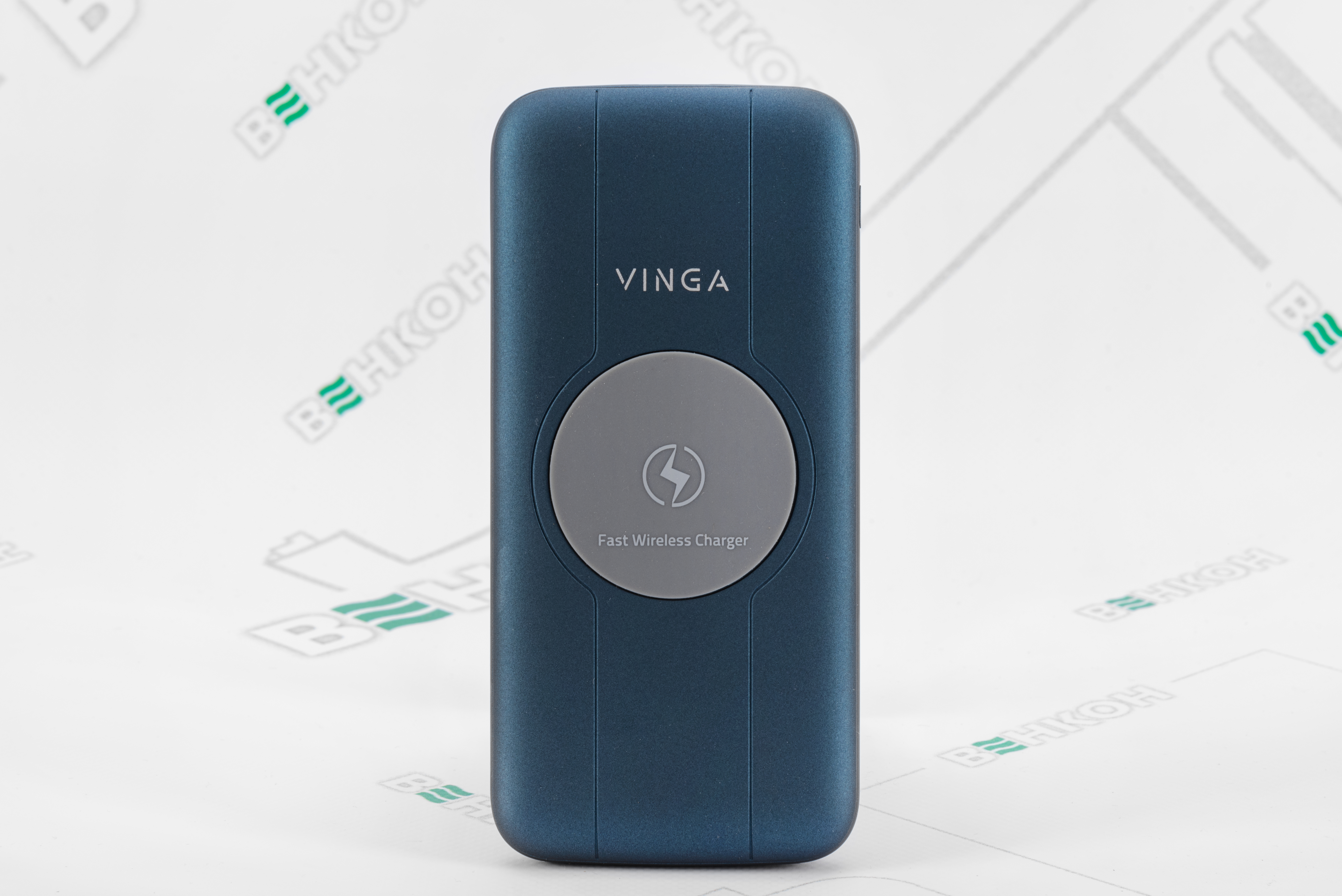 Повербанк Vinga 10000 mAh Wireless Blue (BTPB3510WLROBL) ціна 1160 грн - фотографія 2