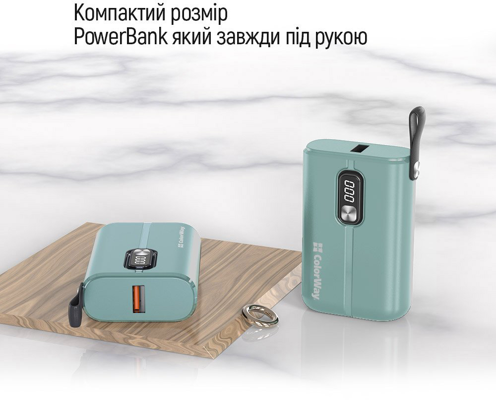 товарна одиниця ColorWay Full power 10 000 mAh (CW-PB100LPK2GR-PDD) - фото 15