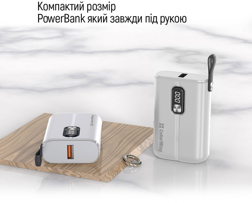 продукт ColorWay Full power 10 000 mAh (CW-PB100LPK2WT-PDD) - фото 14