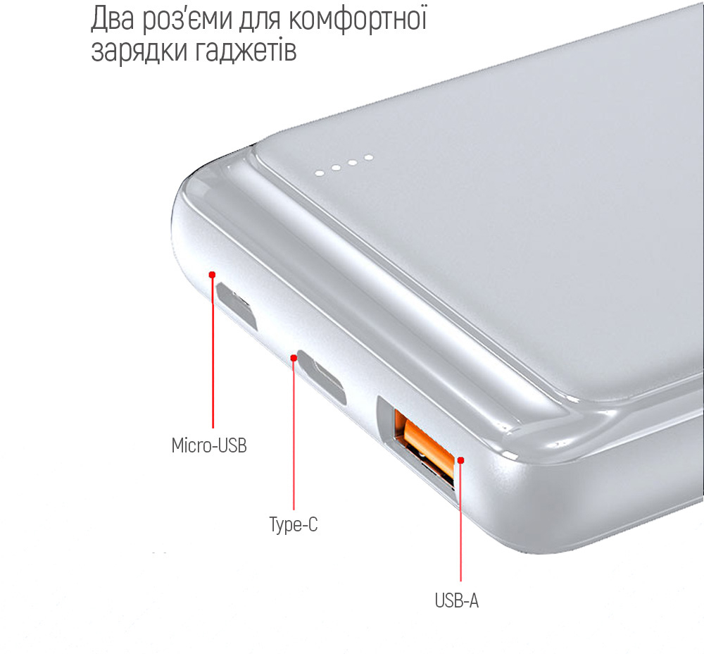 товарная единица ColorWay Slim 10 000 mAh (CW-PB100LPG3WT-PD) - фото 15