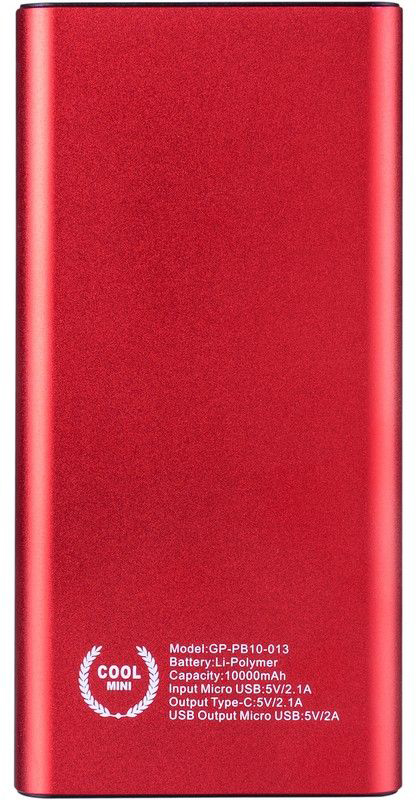 Повербанк Gelius Pro Edge GP-PB10-013 10000 mAh Red (00000078418) ціна 529 грн - фотографія 2