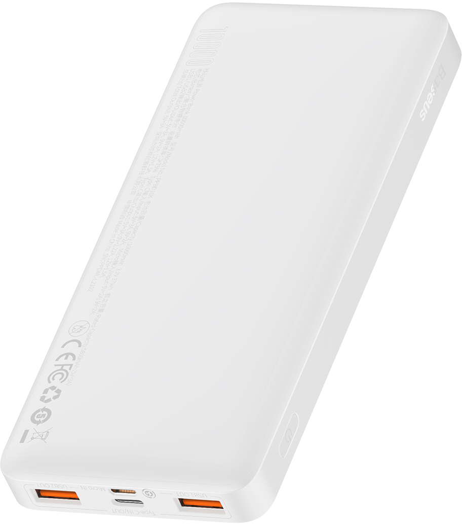 в продажу Повербанк Baseus Bipow 10000 mAh White (PPDML-L02) - фото 3