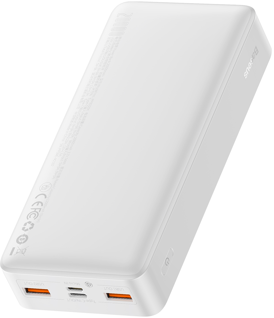 в продажу Повербанк Baseus Bipow 20000 mAh White (PPDML-M02) - фото 3