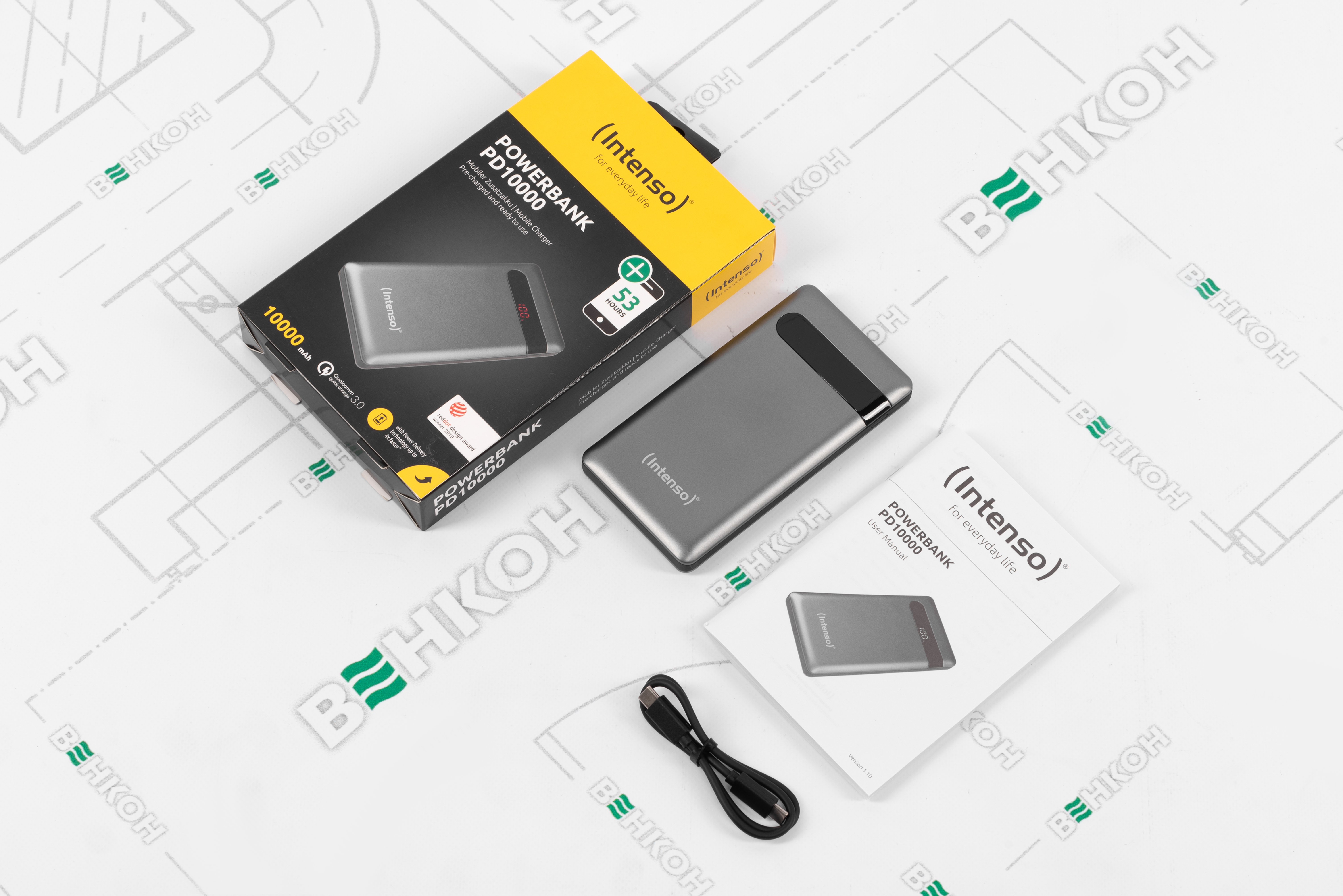 Повербанк Intenso Pd10000 10000 mAh Anthracite (7332330) огляд - фото 11