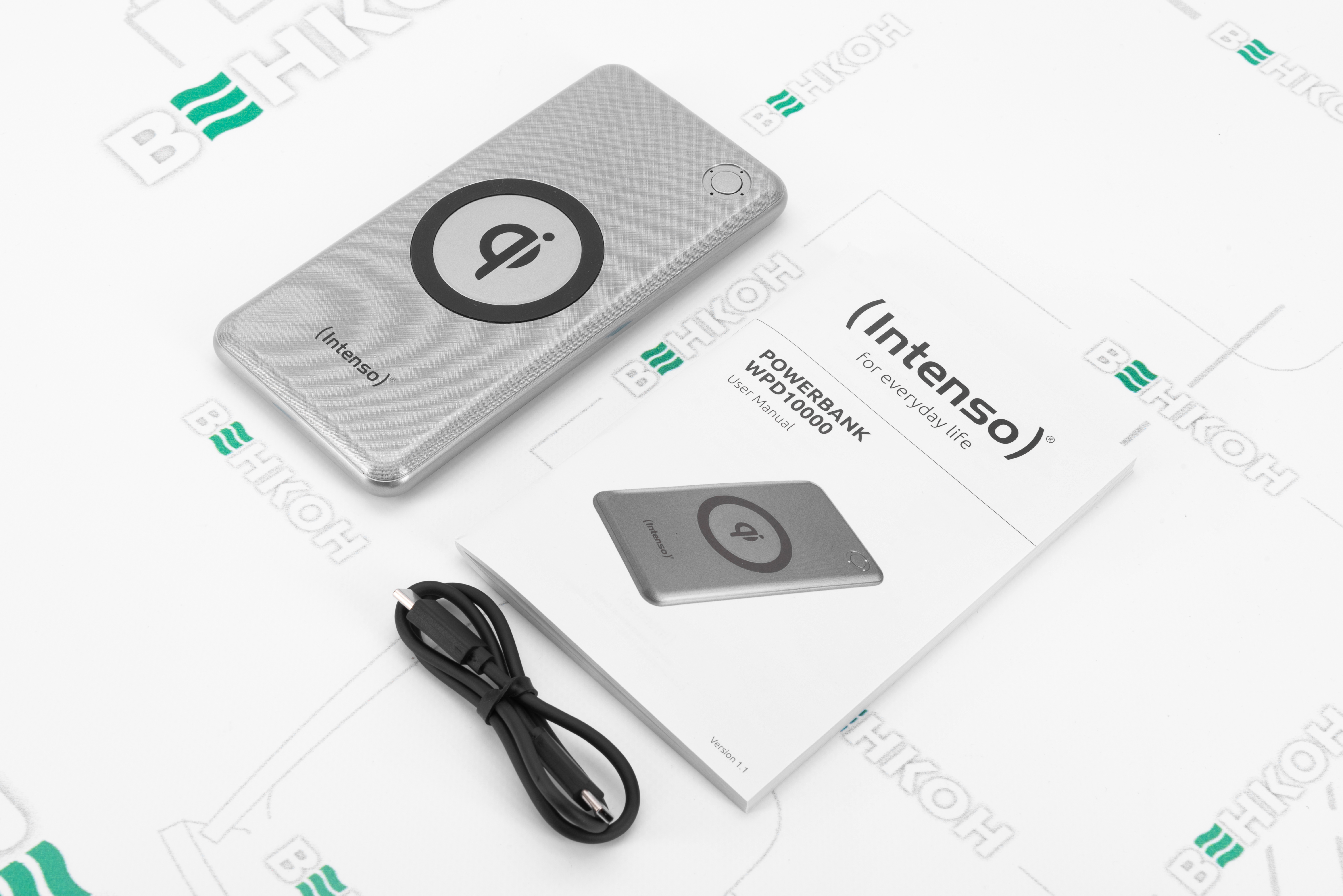 Повербанк Intenso Wpd10000 10000 mAh Silver (7343531) зовнішній вигляд - фото 9