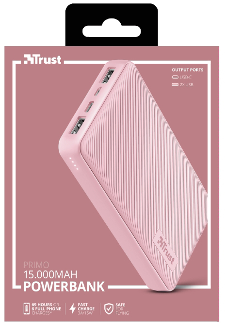 товарна одиниця Trust Primo 15000 mAh Pink (23901) - фото 15