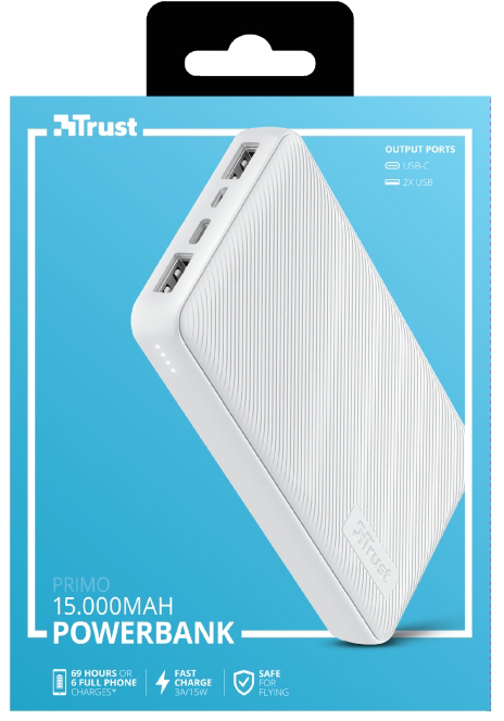 продукт Trust Primo 15000 mAh White (23900) - фото 14