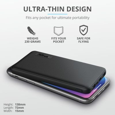 Повербанк Trust Primo 10000 mAh Black (23595) характеристики - фотографія 7