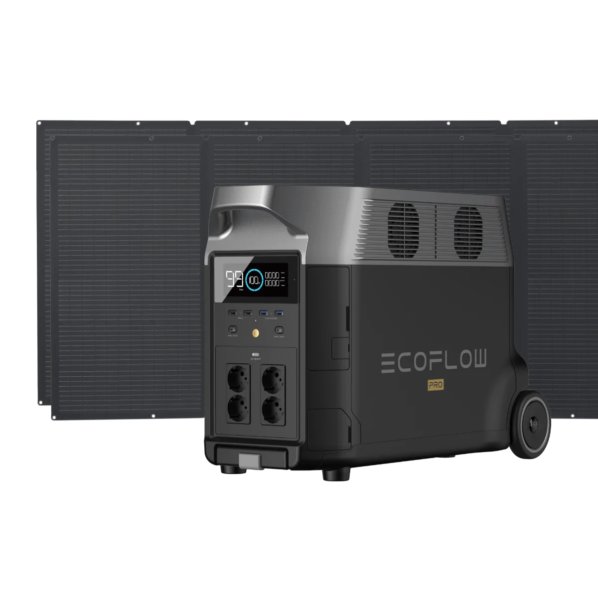 Портативна зарядна станція EcoFlow DELTA Pro + 2*400W Solar Panel