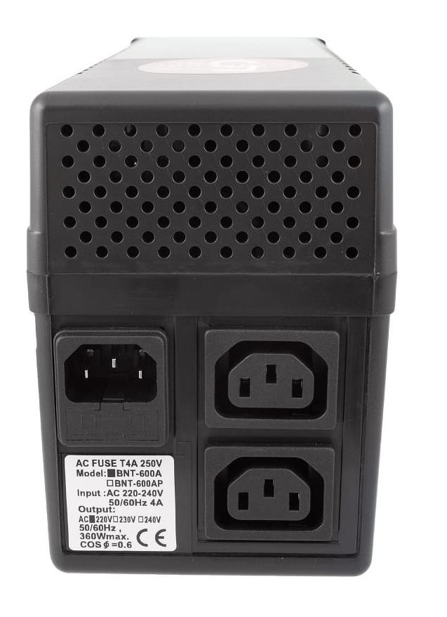 в продажу Джерело безперебійного живлення Powercom BNT-800A/800VA/480W line-interactive USB 2 IEC - фото 3