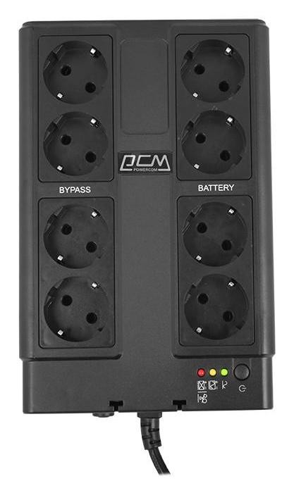 Powercom CUB-850N /850VA/510W резервный USB 4+4 Schuko