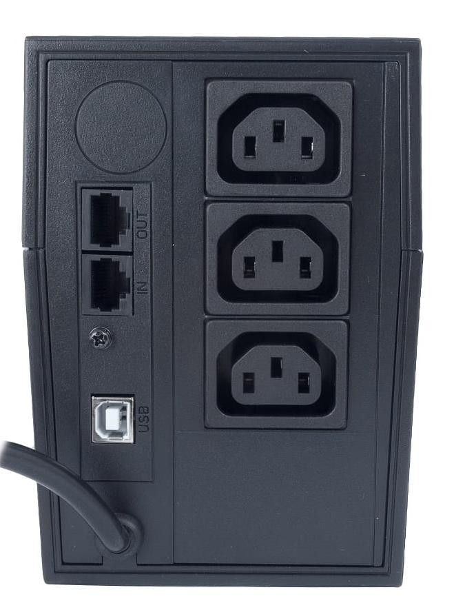 Джерело безперебійного живлення Powercom RPT-1000AP 1000VA/600W line-interactive USB 3 IEC ціна 4062.00 грн - фотографія 2