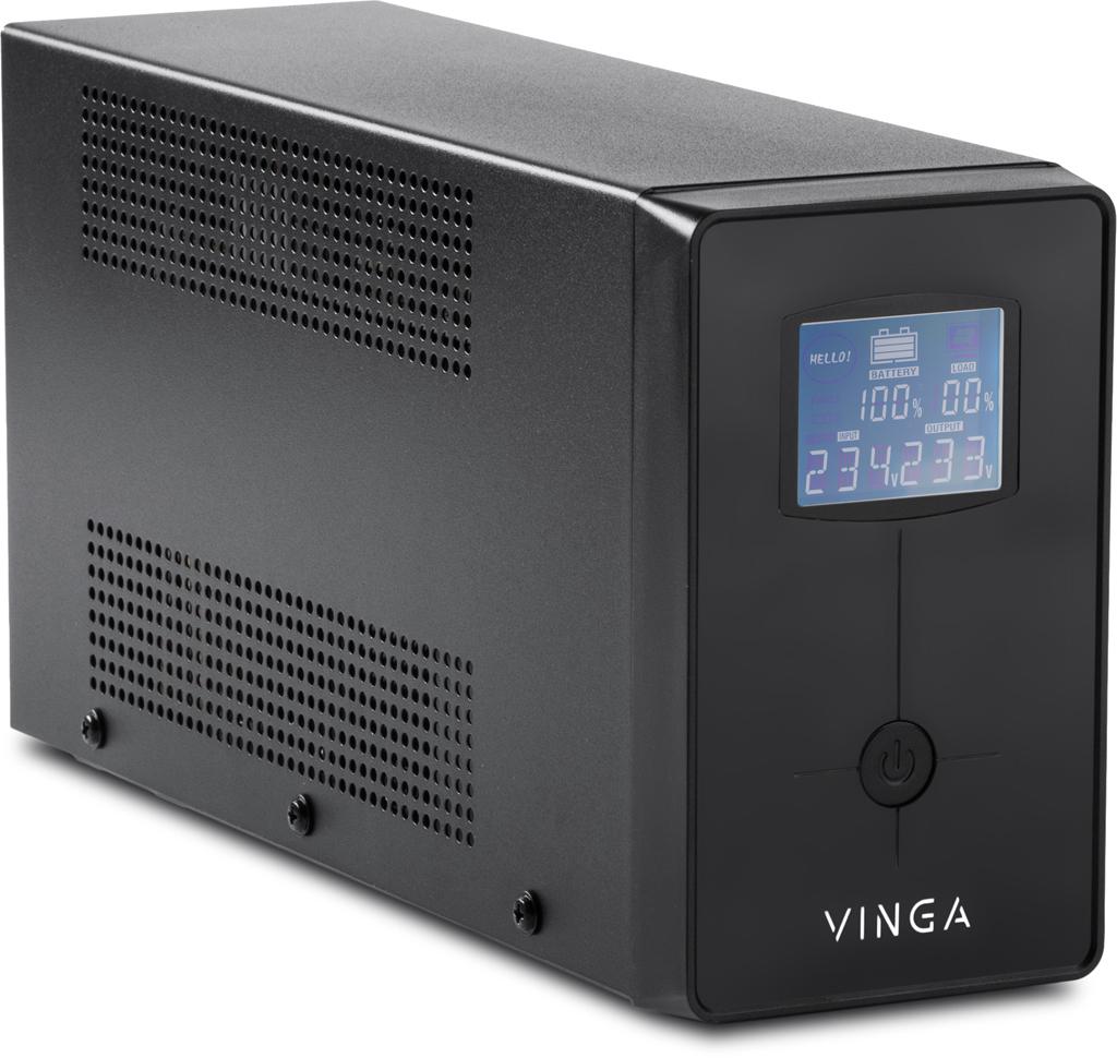 Джерело безперебійного живлення Vinga LCD 1200VA (VPC-1200MU) ціна 3999.00 грн - фотографія 2