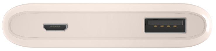 Повербанк Hama Slim 5HD 5000mAh (pale pink) цена 0 грн - фотография 2