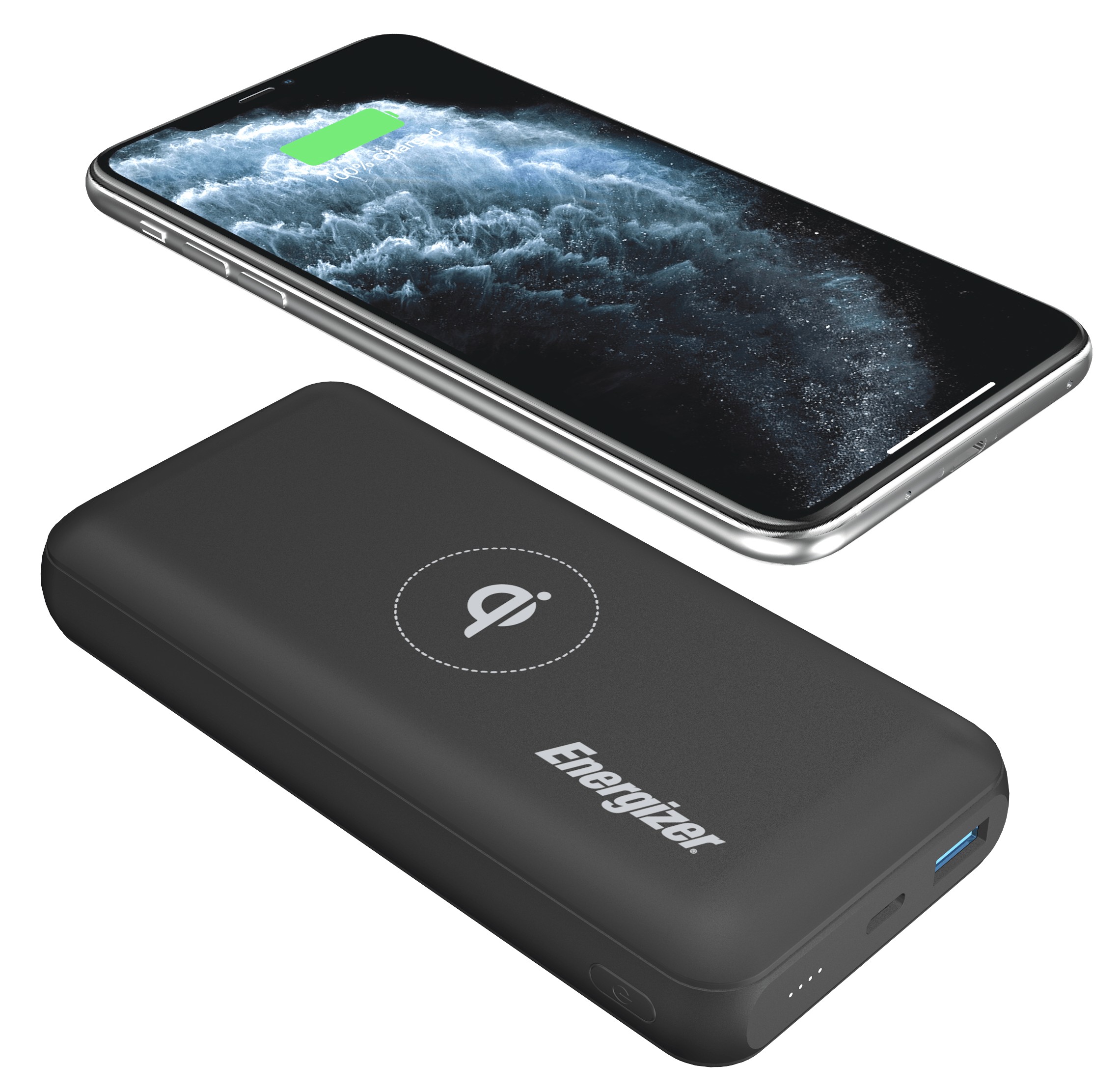 Повербанк Energizer QE20007PQ-20000mAh Qi wireless Type-C PD (Grey) характеристики - фотографія 7