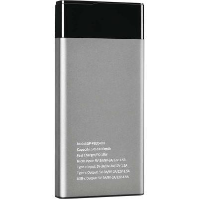 Повербанк Gelius Pro Edge 20000 mAh Grey (GP-PB20-007) характеристики - фотографія 7